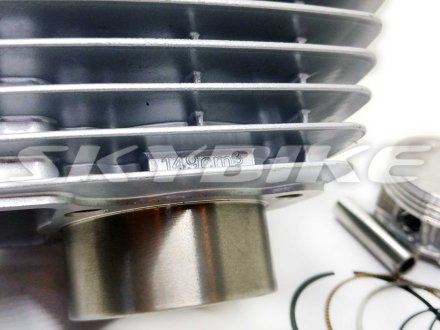 Поршнева 62 мм, 150 кубів, з циліндром у зборі, CG-150, копія, для двигуна на мотоцикл 150 кубів, IS-461